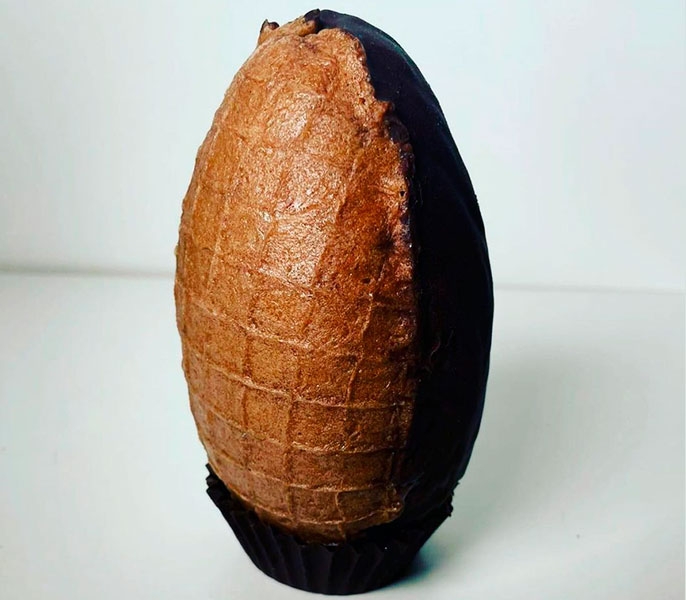 El huevo de Pascua, medio gofre y medio helado, de Giapo 