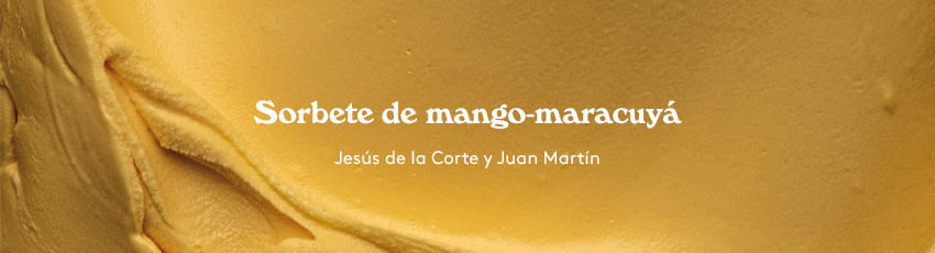sorbete de mango-maracuyá