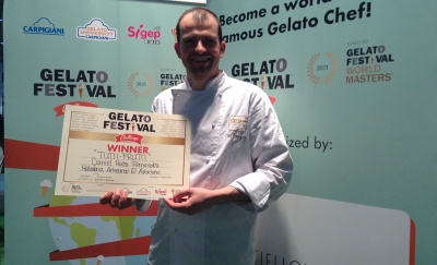 Imagen de Dani Pérez revisita el tutti frutti desde Asturias, en el Gelato Festival Challenge
