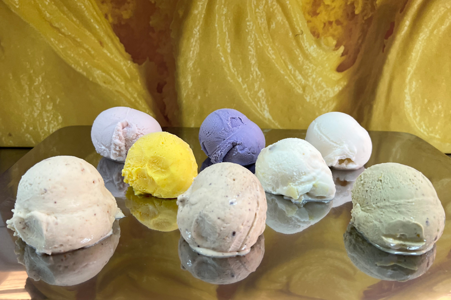 Frutos secos y flores, dos grandes líneas de helado en Aurelien Barcelona