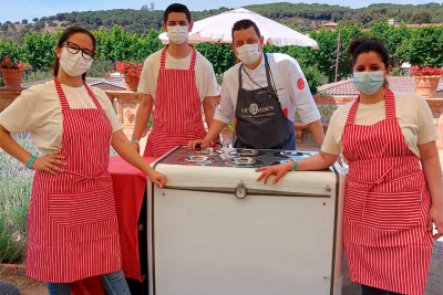Imagen de Albert Roca sorprende en oríGenes con helados redondos y originales
