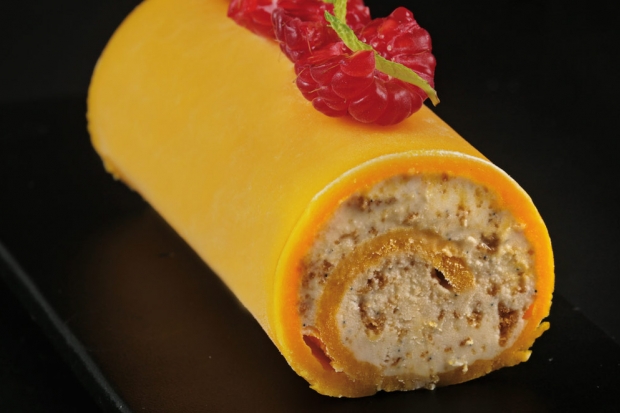 Imagen de Solero de vainilla, pan de especias y mango