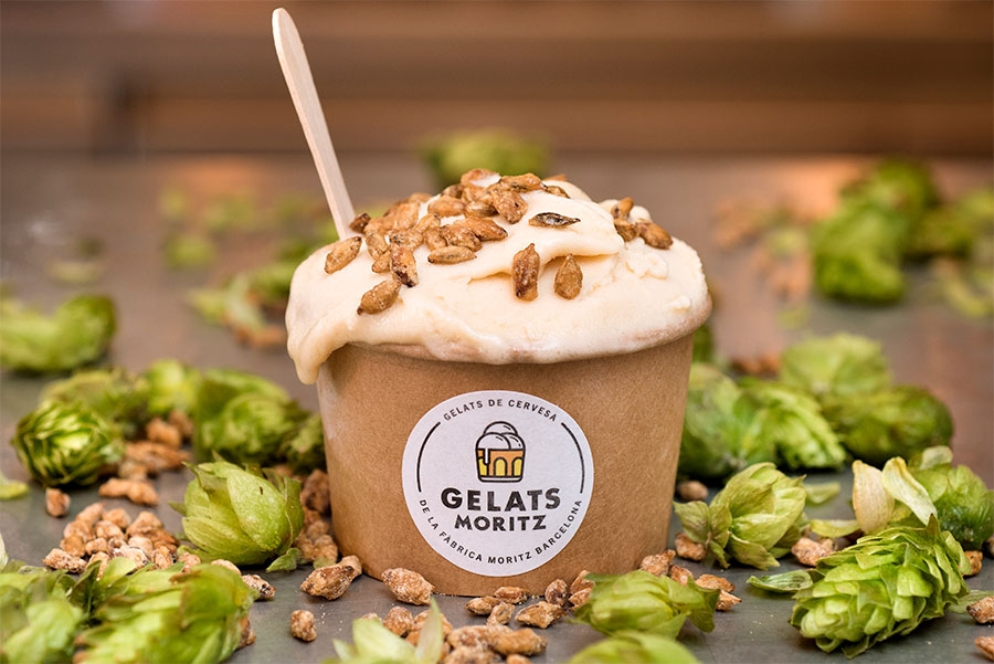 Jordi Vilà crea una gama de helados a partir de cuatro cervezas Moritz