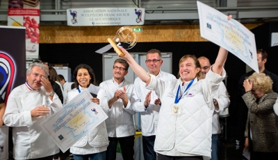 Imagen de Verónica Bustamante, Campeona de Francia de Escultura de Hielo