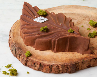 Imagen de Hoja de otoño, lo último de pastelería helada de La Glacerie Paris