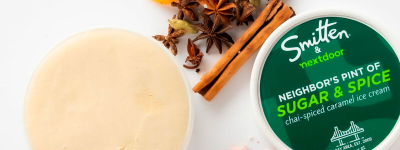 Imagen de Chai-spiced caramel, el helado navideño de Smitten Ice Cream 