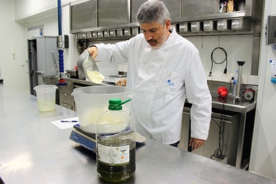 Imagen de Gelats Angelo muestra las propiedades del aceite de oliva en un helado