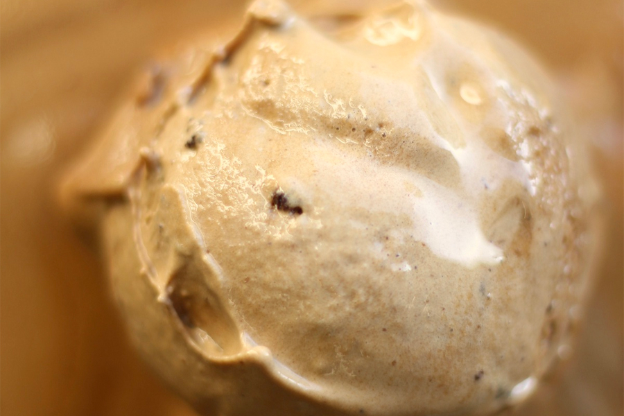 Helado vegetal de achicoria y cacao Helado vegetal de achicoria y cacao