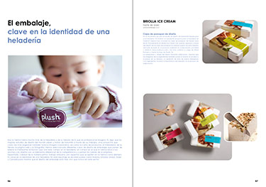 El embalaje, clave de la identidad de una heladería