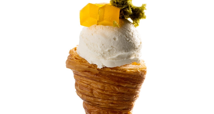 El croissant y sus múltiples declinaciones para el helado con Lluís Costa.